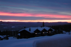 Flot solnedgang