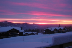 Flot solnedgang
