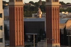 Placa de Espanya i Barcelona
