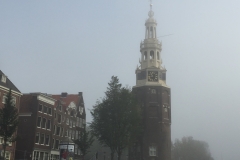 Amsterdam i tåge
